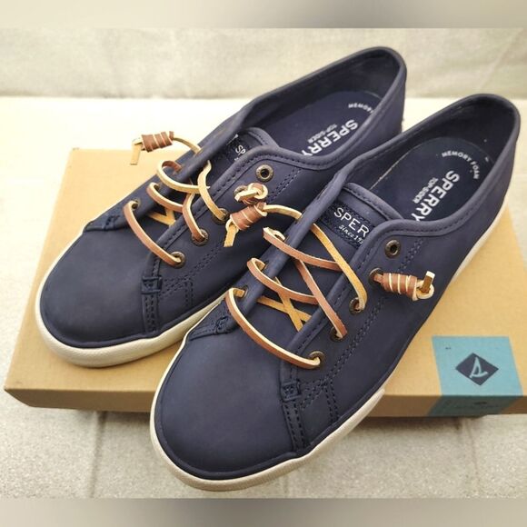 Sperry Top Sider Women's Navy Casual Shoes Sneakers Sz 7 - Picture 1 of 16
